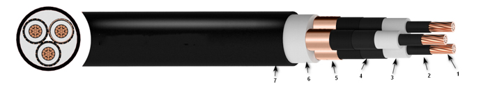 Portugál referencia 6kV-30kV XHIV XLPE PVC kábel (2)